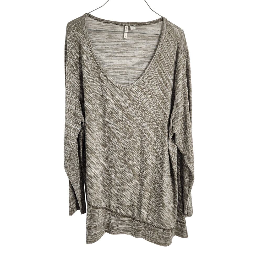Cato Gray Long Sleeve Top - Women's Plus Size 22/24W